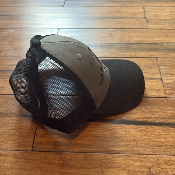 Winchester Snapback Hat Cap Black Gray Mesh - Picture 8 of 11